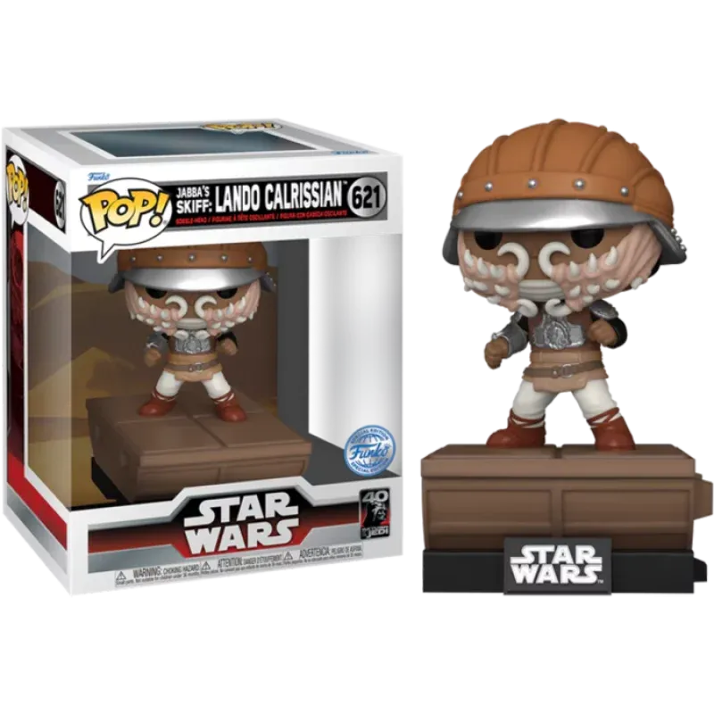 Funko Pop! Star Wars: Return of the Jedi - Jabba's Skiff Lando Calrissian Exclusive Vinyl Figure #621 - Funko - Ginga Toys