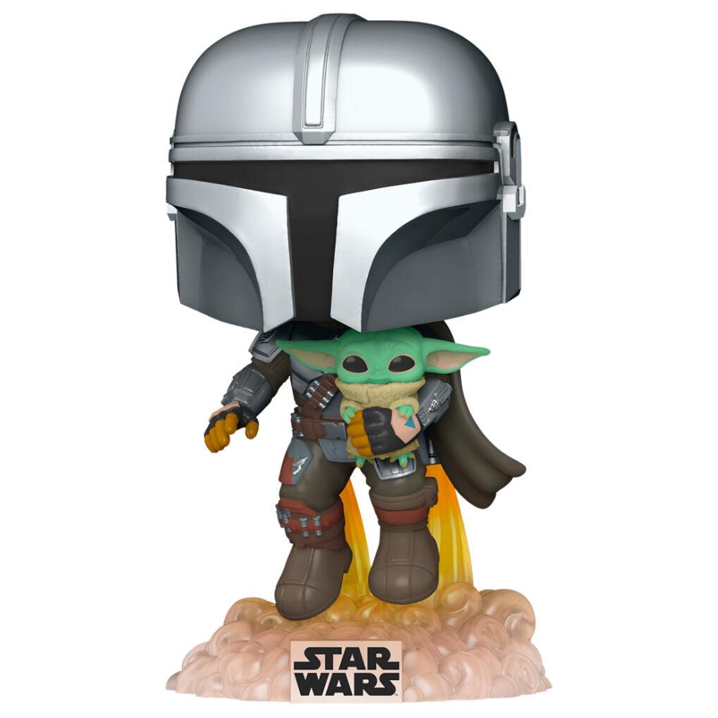 Funko Pop! Star Wars: The Mandalorian - Mandalorian with The Child Figure #402 - Ginga Toys