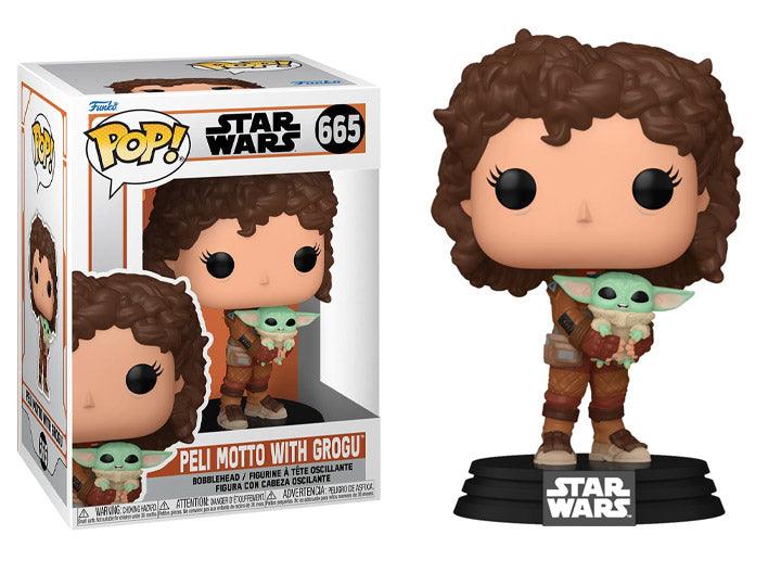 Funko Pop! Star Wars: The Mandalorian - Peli Motto with Grogu Figure #665 - Funko - Ginga Toys