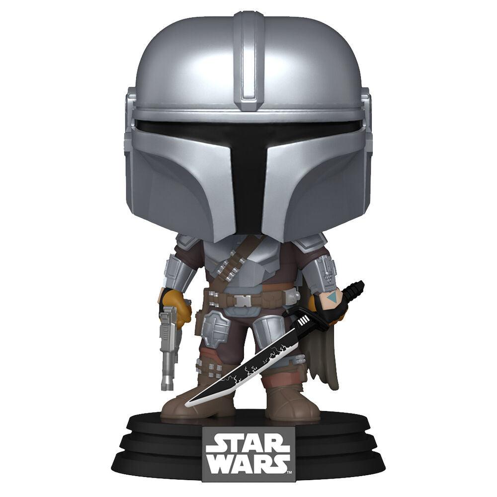 Funko Pop! Star Wars: The Mandalorian - The Mandalorian with Darksaber Figure #663 - Funko - Ginga Toys