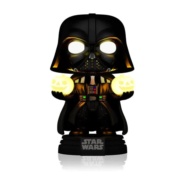 Funko Pop! Super: Star Wars - Light-Up Darth Vader Holding Jack-o-Lanterns Vinyl Figure #727 - Ginga Toys