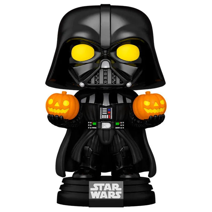 Funko Pop! Super: Star Wars - Light-Up Darth Vader Holding Jack-o-Lanterns Vinyl Figure #727 - Ginga Toys