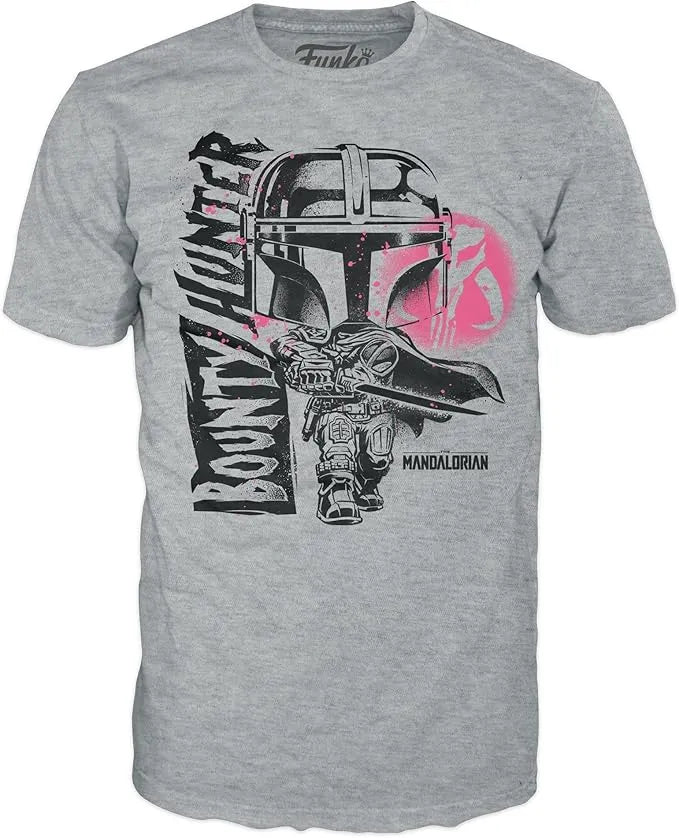 Funko Pop! Tees Star Wars The Mandalorian T-Shirt (Large) - Ginga Toys