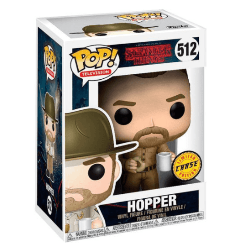 Funko POP Stranger Things Jim Hopper Chase Vinyl Figure #512 - Funko - Ginga Toys