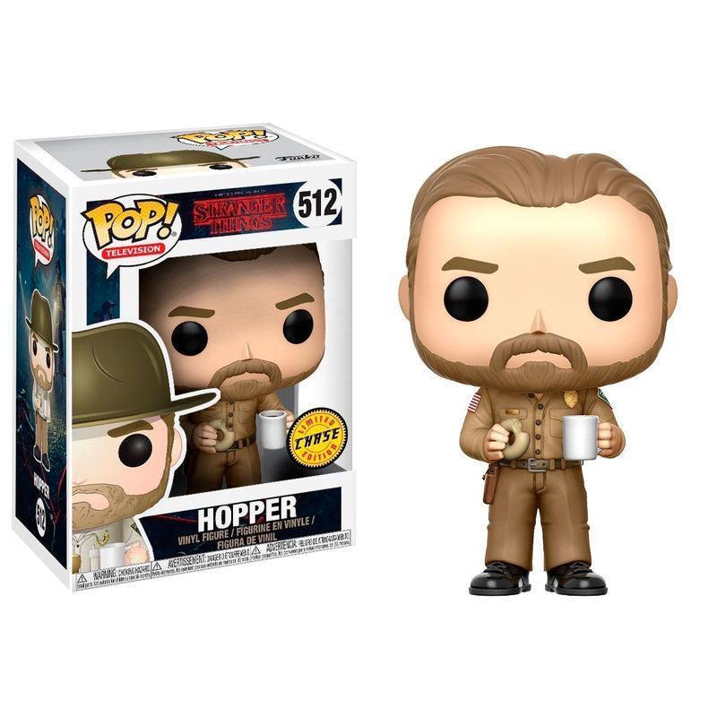 Funko POP Stranger Things Jim Hopper Chase Vinyl Figure #512 - Funko - Ginga Toys