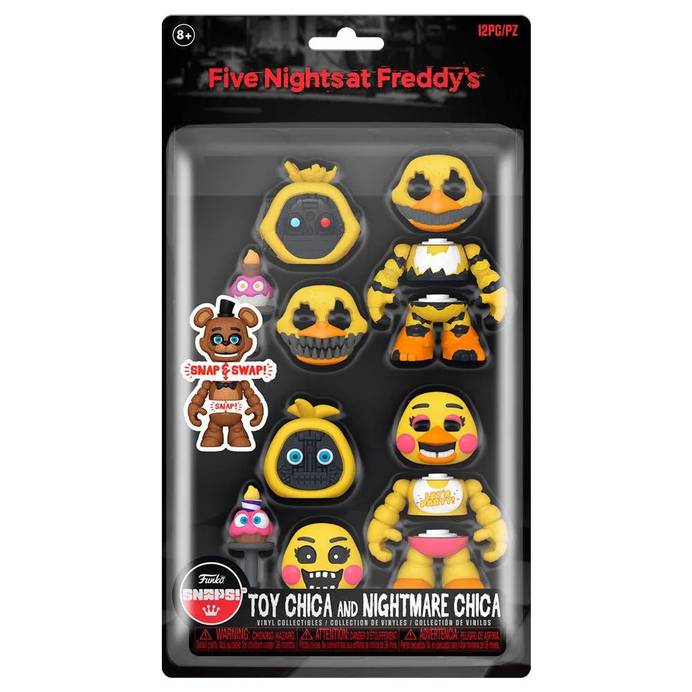 Funko Snaps! Five Nights at Freddy's Toy Chica & Nightmare Chica Figures 2-Pack - Ginga Toys