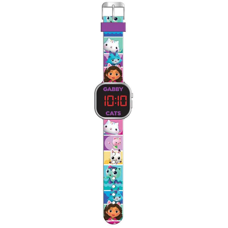 Gabby's Dollhouse Cats Children Girls Led Digital Watch - Kids Licensing - Ginga Toys