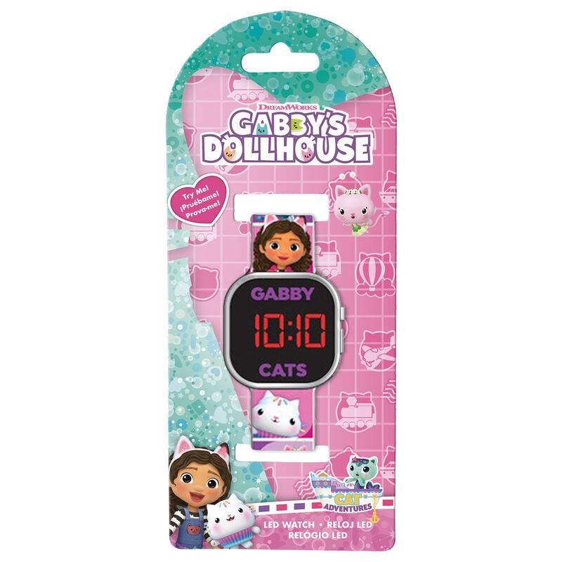 Gabby's Dollhouse Cats Children Girls Led Digital Watch - Kids Licensing - Ginga Toys