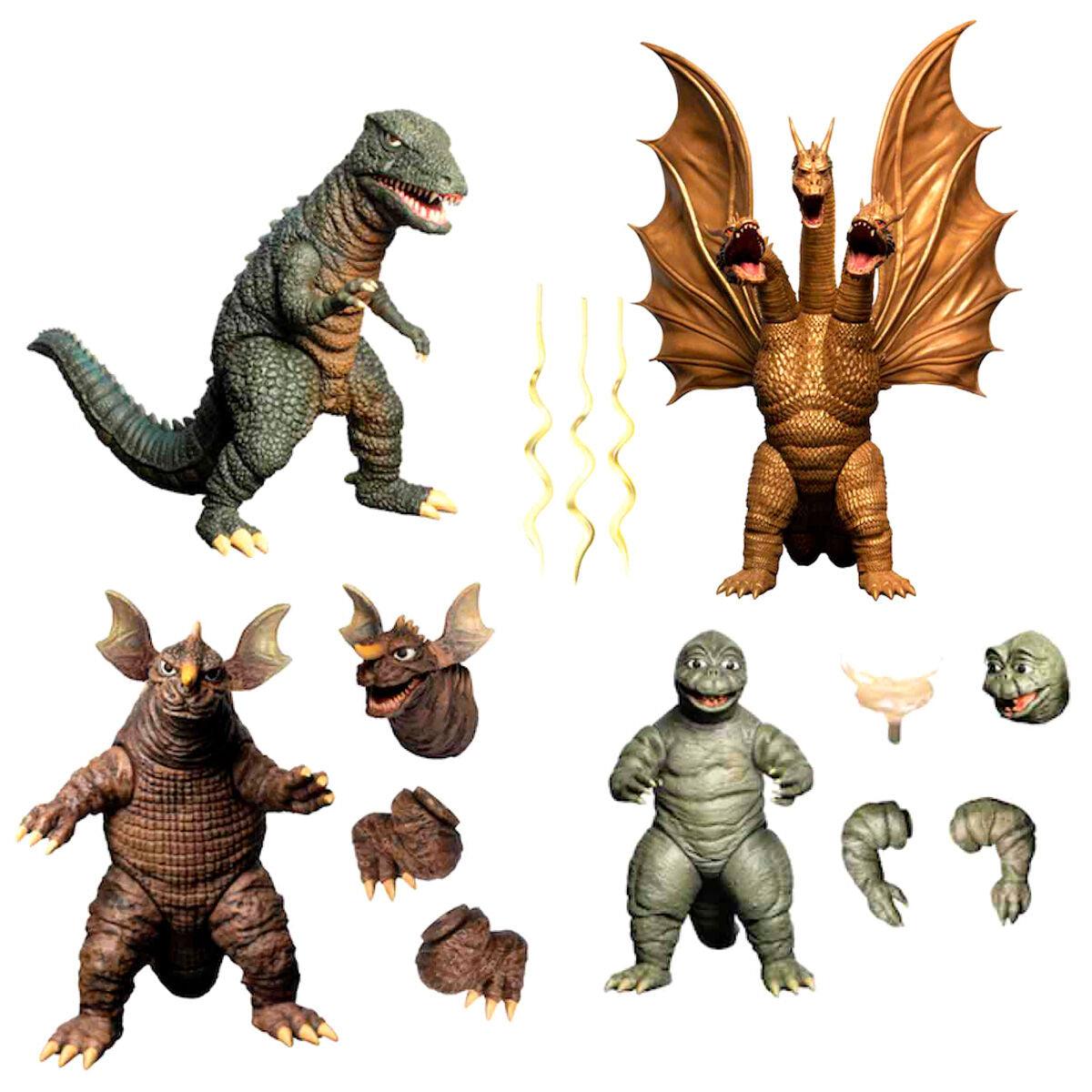 Godzilla Destroy All Monsters 5 Points XL Round 2 Deluxe Boxed Figures Set - Mezco Toyz - Ginga Toys