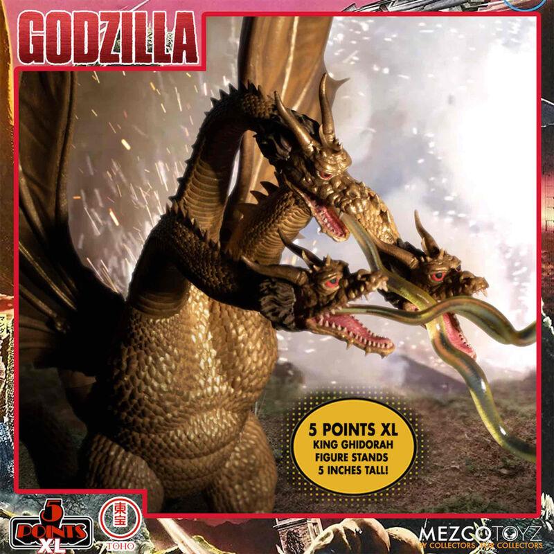 Godzilla Destroy All Monsters 5 Points XL Round 2 Deluxe Boxed Figures Set - Mezco Toyz - Ginga Toys