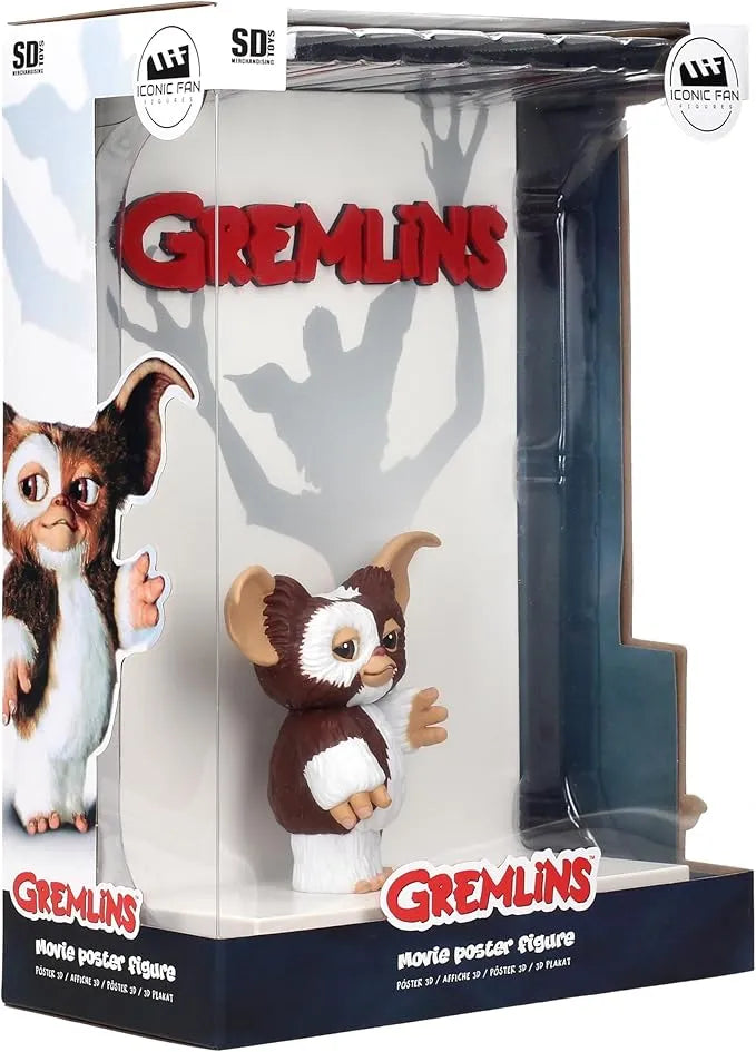 Gremlins 3D Movie Poster 9" PVC Diorama Statue - Ginga Toys