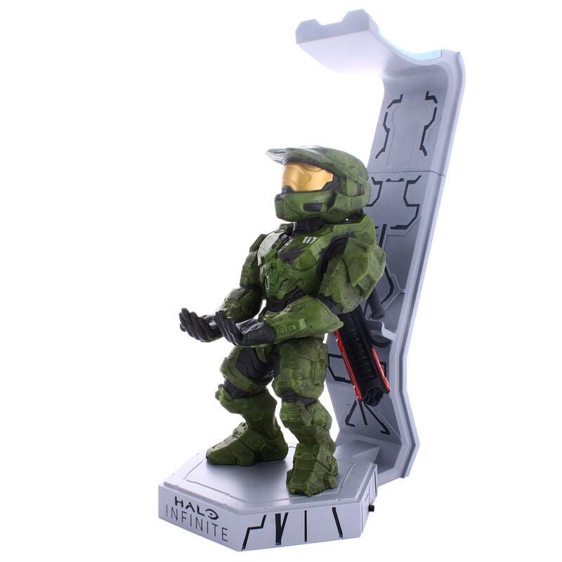 Halo Infinite: Master Chief Cable Guys Deluxe Light Up Controller, Headphone and Phone Stand - Exquisite Gaming - Ginga Toys