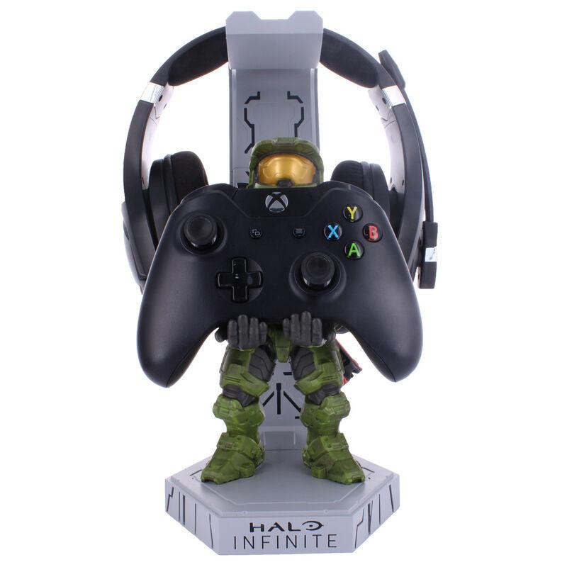 Halo Infinite: Master Chief Cable Guys Deluxe Light Up Controller, Headphone and Phone Stand - Exquisite Gaming - Ginga Toys