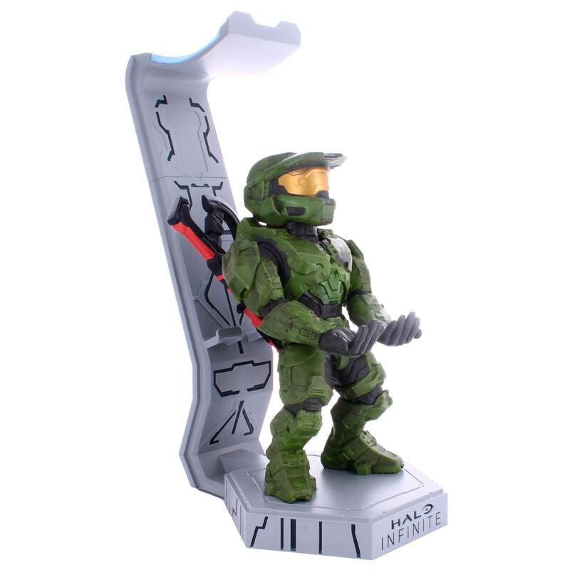 Halo Infinite: Master Chief Cable Guys Deluxe Light Up Controller, Headphone and Phone Stand - Exquisite Gaming - Ginga Toys