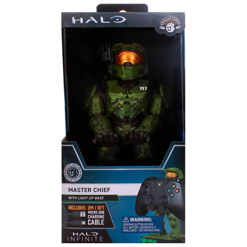 Halo: Master Chief Infinite Light-Up Square Base Cable Guys Phone Stand & Controller Holder - Exquisite Gaming - Ginga Toys