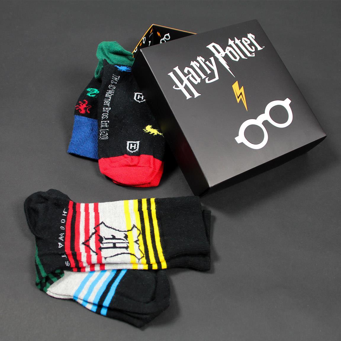 Harry Potter Adult Socks Pack 3 Pieces Gift Box 35/41 - Cerda - Ginga Toys