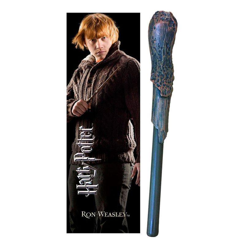 Harry Potter - Ron Weasley Wand Pen and Bookmark - The Noble Collection - Ginga Toys