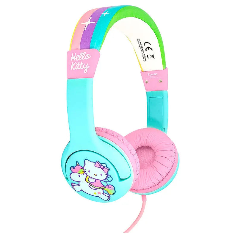 Hello Kitty Rainbow Unicorn Kids Headphones - Ginga Toys