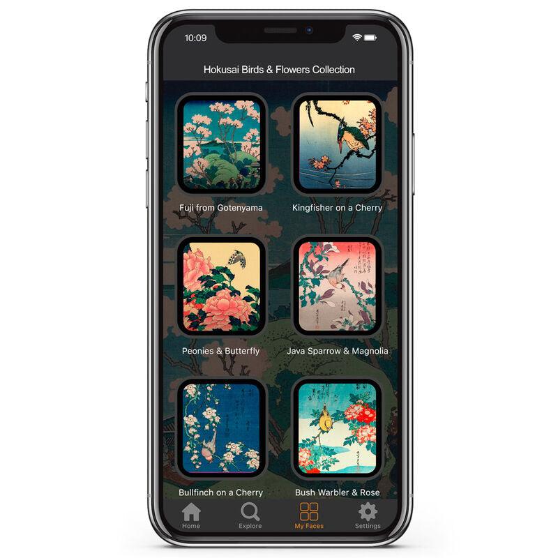 Hokusai - Cherry Blossom Smartwatch Band strap + face designs - Mobyfox - Ginga Toys