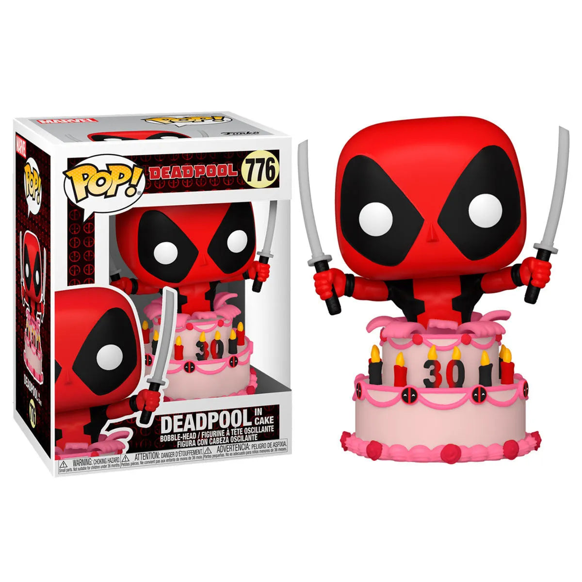 Funko Pop! Marvel Deadpool 30th Anniversary - Deadpool in Cake Vinyl Figure #776