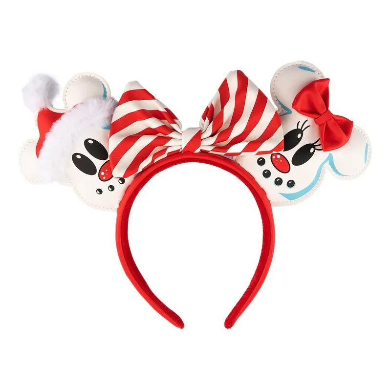 Loungefly Disney Minnie and Mickey Mouse Snowman Headband