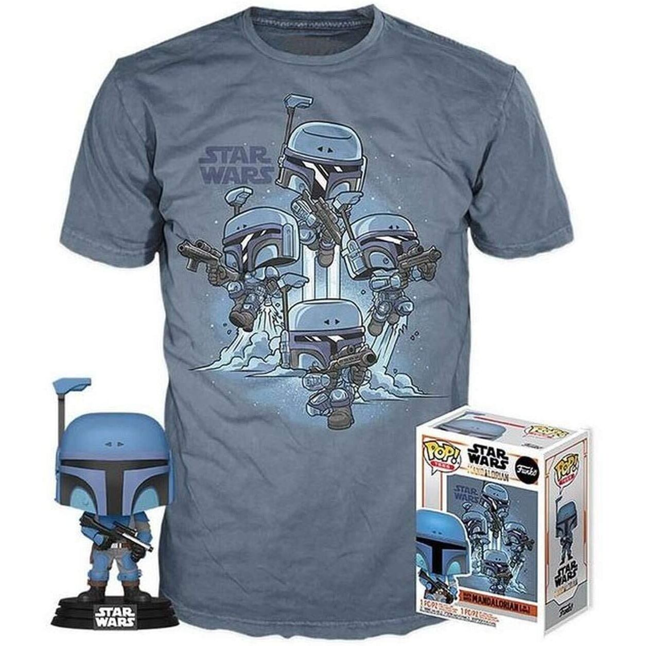 Funko Pop! Tees Star Wars: Death Watch Mandalorian Pop and Tee (Large)