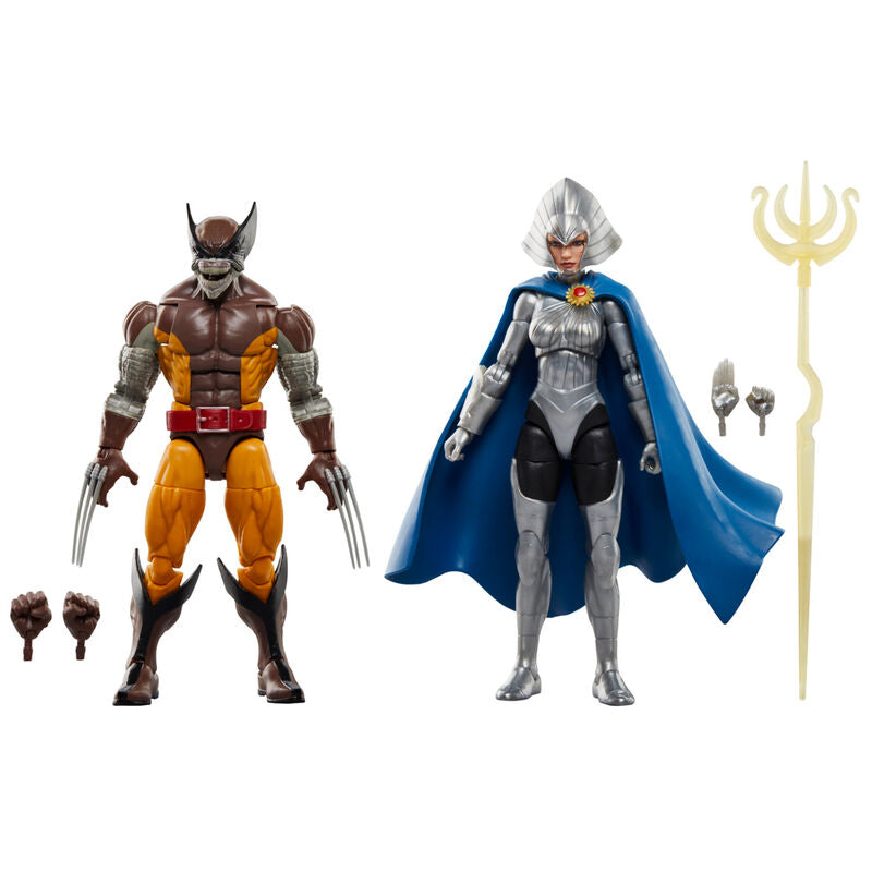 Wolverine 50th Anniversary Marvel Legends Wolverine and Lilandra Neramani Action Figure Two-Pack