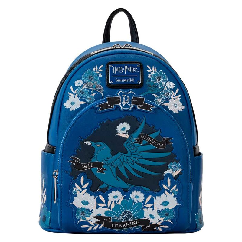 Loungefly Harry Potter Ravenclaw House Floral Tattoo Mini Backpack