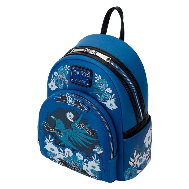 Loungefly Harry Potter Ravenclaw House Floral Tattoo Mini Backpack