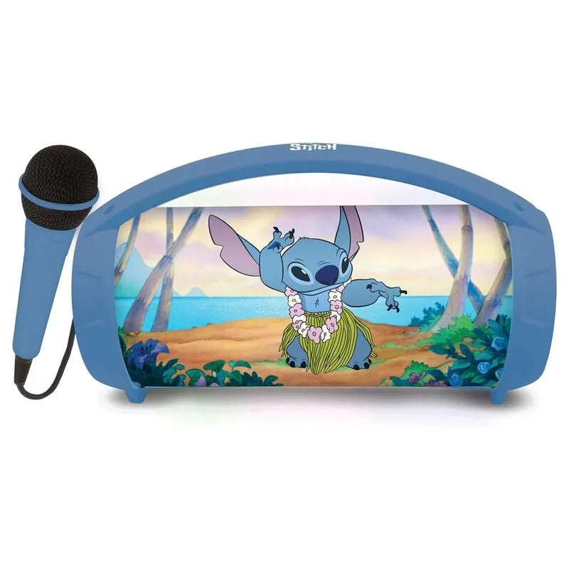 Disney Stitch Boombox Bluetooth Microphone Speaker