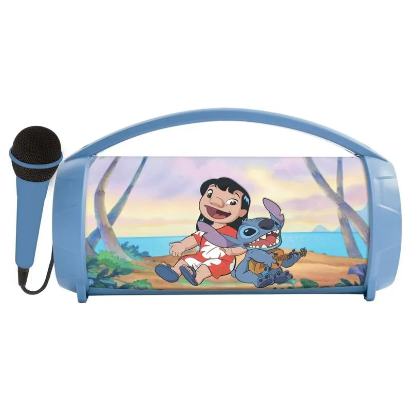 Disney Stitch Boombox Bluetooth Microphone Speaker