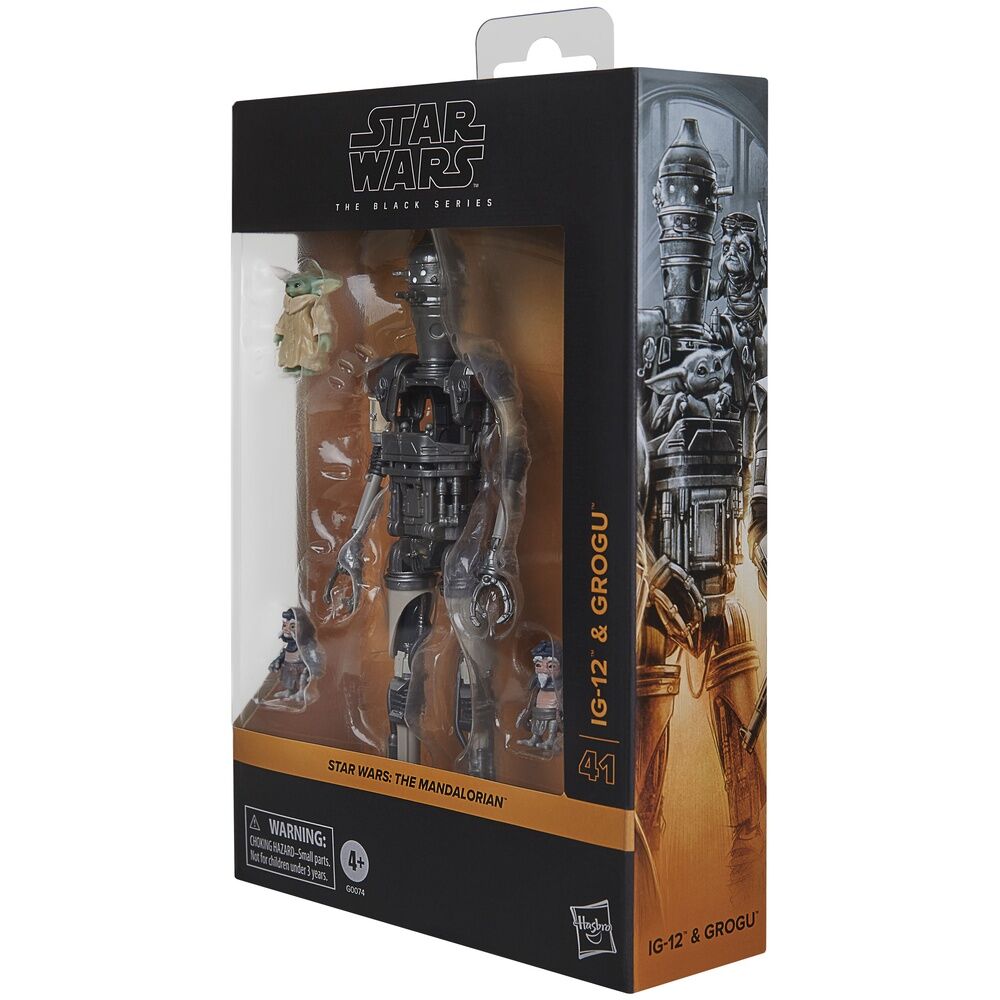 Star Wars: The Black Series 6" Deluxe IG-12 and Grogu Action Figure Set (The Mandalorian)