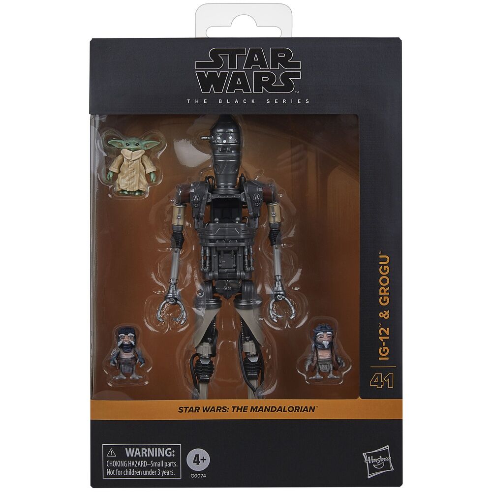 Star Wars: The Black Series 6" Deluxe IG-12 and Grogu Action Figure Set (The Mandalorian)