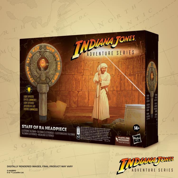 Indiana Jones Adventure Series Premium Artifacts Staff of Ra Talisman Electronic Replica - Hasbro - Ginga Toys