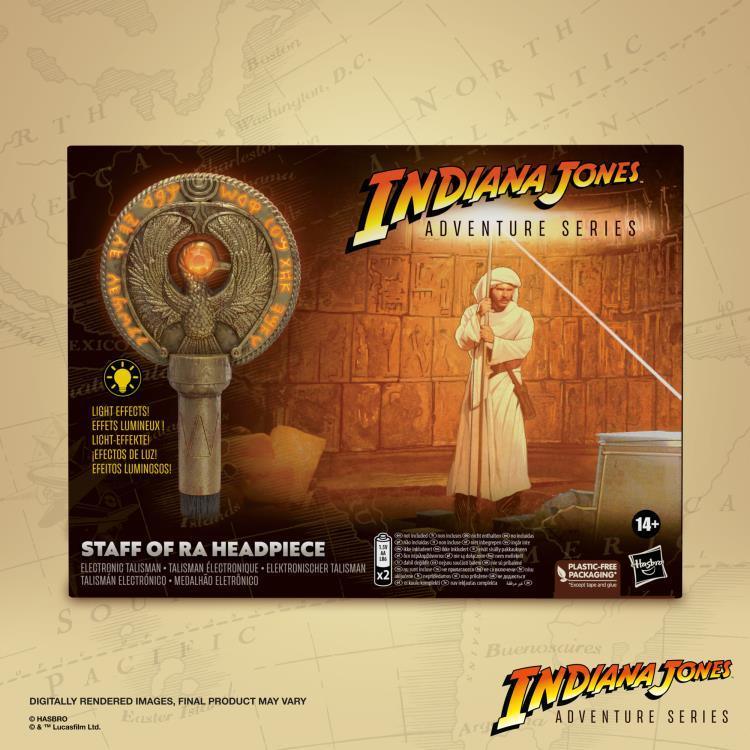 Indiana Jones Adventure Series Premium Artifacts Staff of Ra Talisman Electronic Replica - Hasbro - Ginga Toys