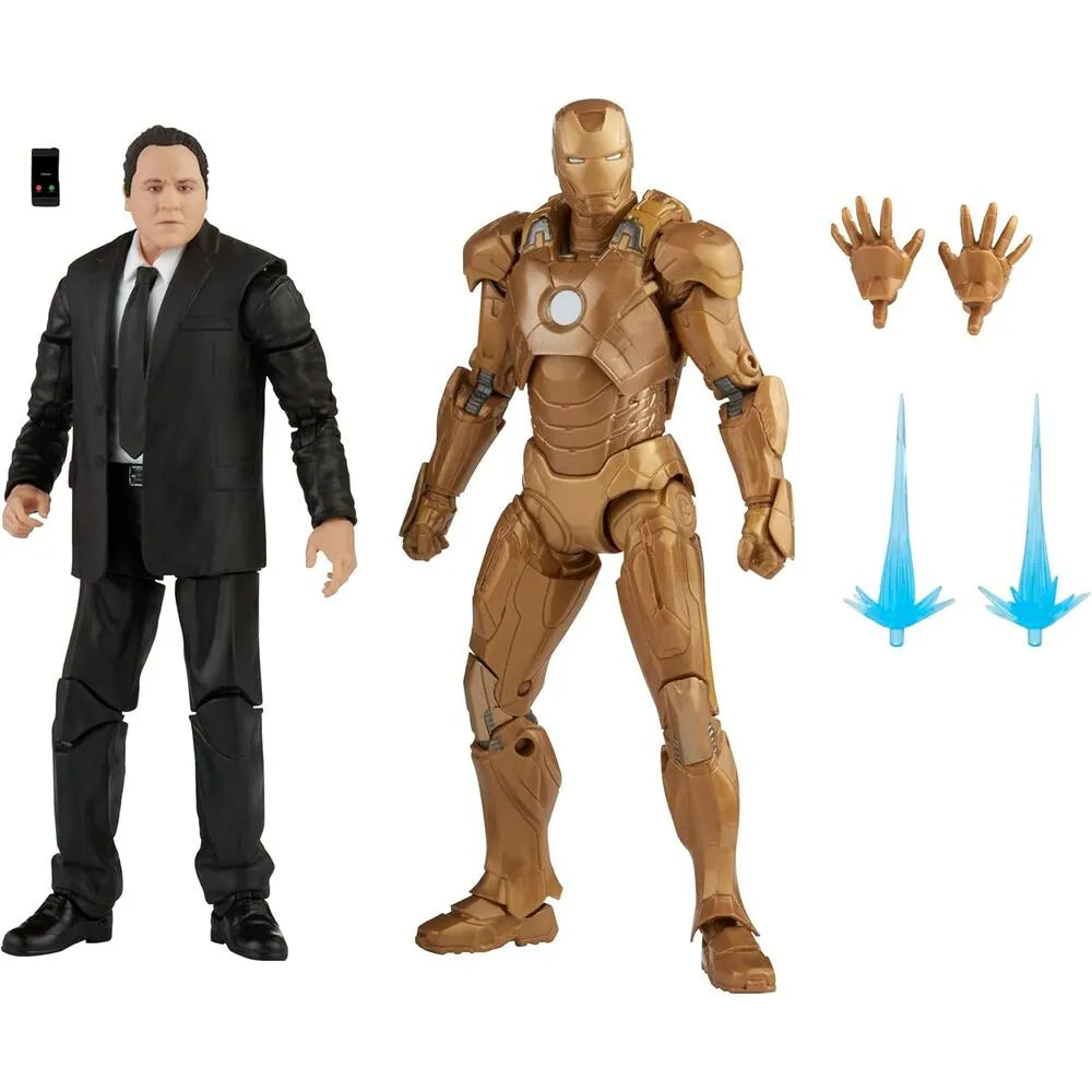 Iron Man 3 Marvel Legends The Infinity Saga Happy & Iron Man Mark XXI Two-Pack Exclusive - Ginga Toys