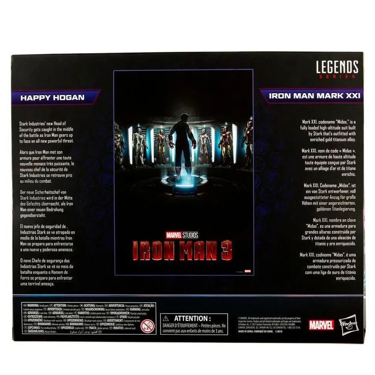 Iron Man 3 Marvel Legends The Infinity Saga Happy & Iron Man Mark XXI Two-Pack Exclusive - Ginga Toys