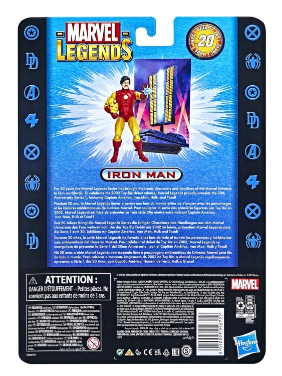 Iron Man Action Figure (Marvel Legends 20th Anniversary) - Hasbro - Ginga Toys