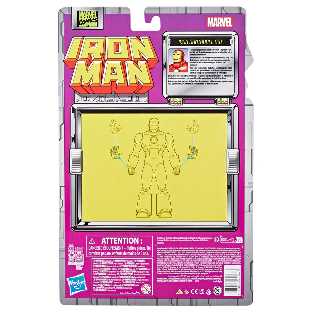 Iron Man Marvel Legends Retro Collection Iron Man (Model 09) Action Figure - Ginga Toys