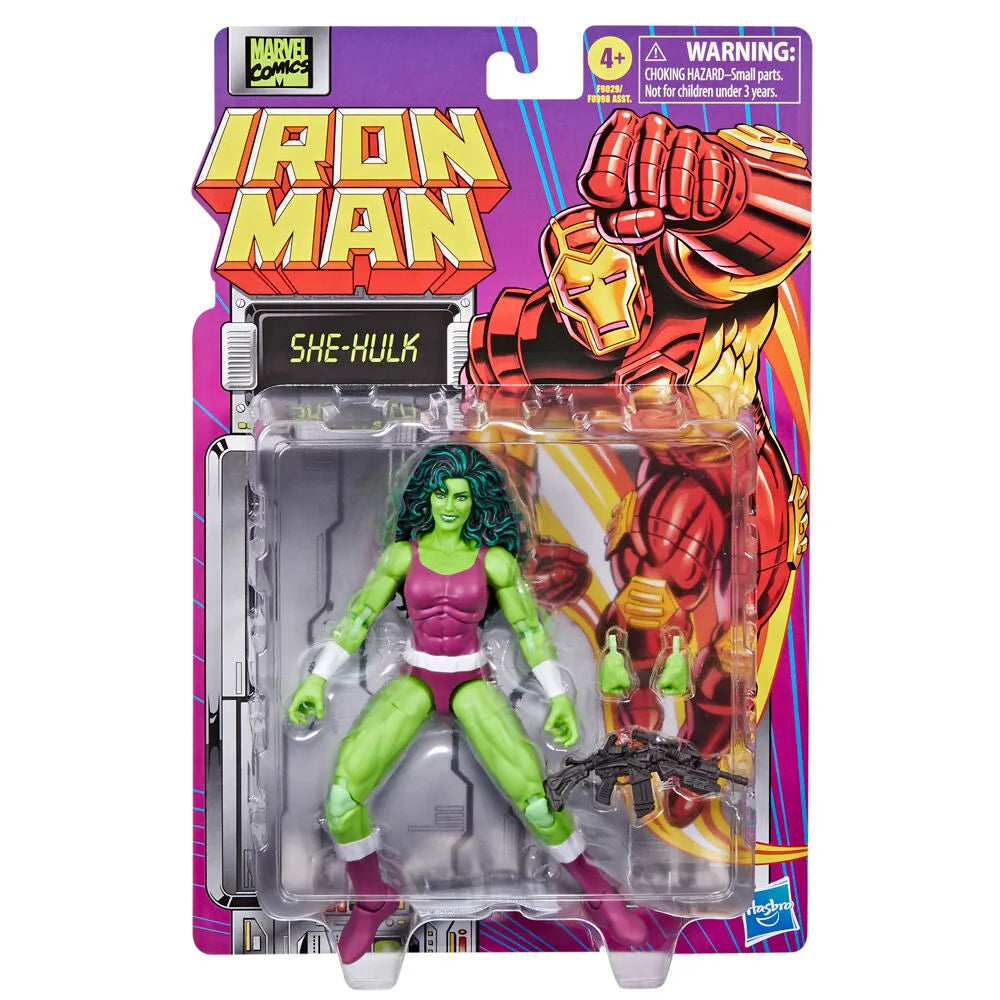 Iron Man Marvel Legends Retro Collection She-Hulk Figure - Ginga Toys