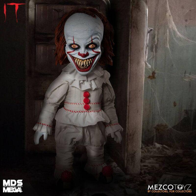 IT (2017) Mezco Designer Series Mega Scale Talking Sinister Pennywise - Ginga Toys