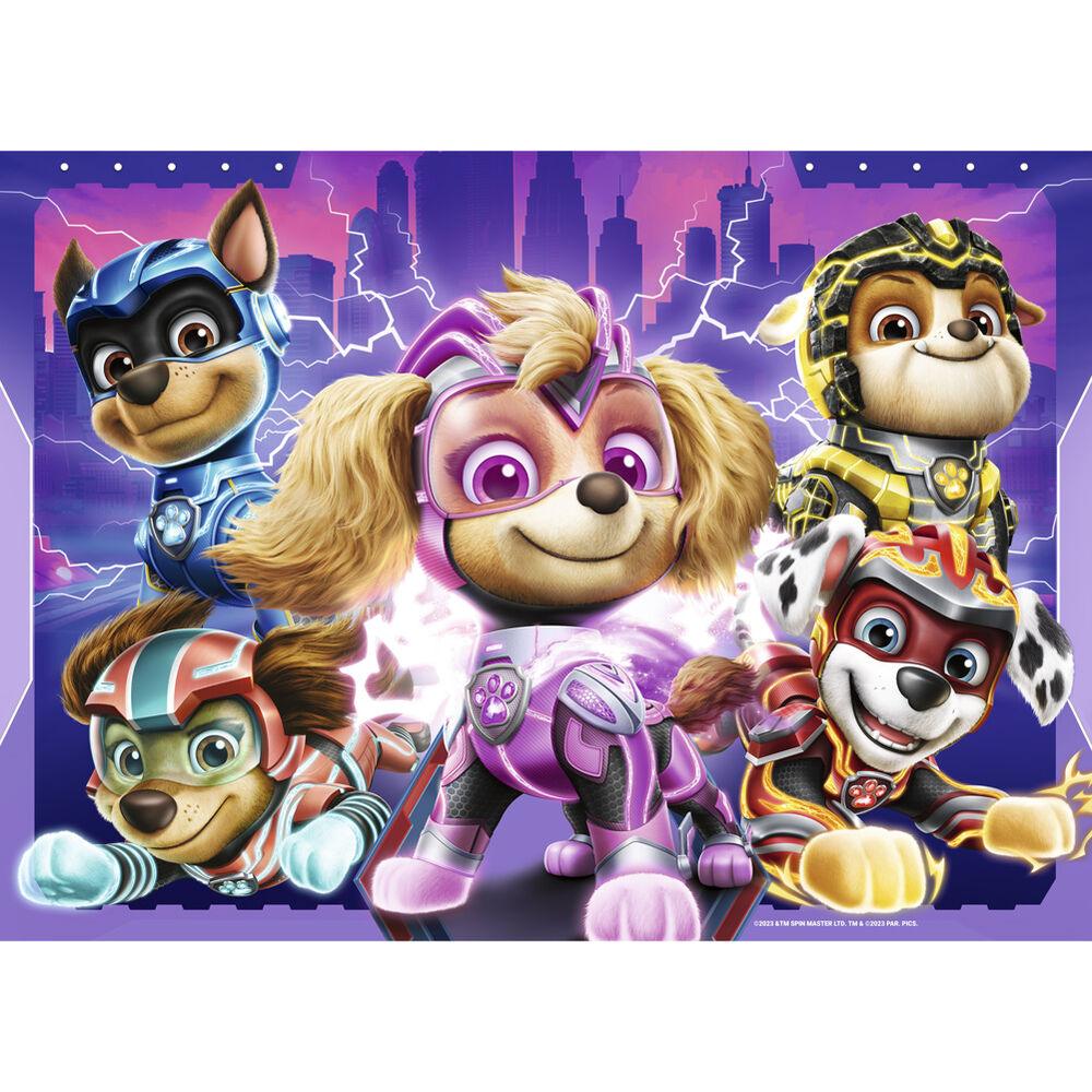 Jigsaw Paw Patrol Puzzle (The mighty movie) - 4x42 Pieces Bumper Puzzle Pack - Ravensburger - Ginga Toys