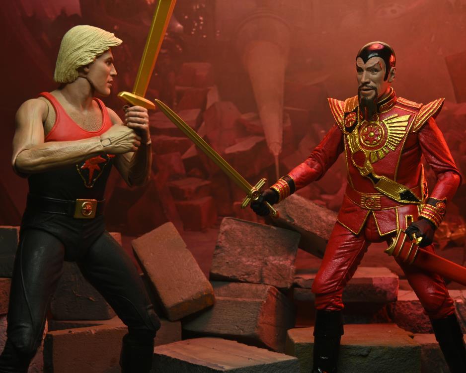 King Features Flash Gordon Ultimate Ming the Merciless Figure (Red Military Outfit) - Ginga Toys