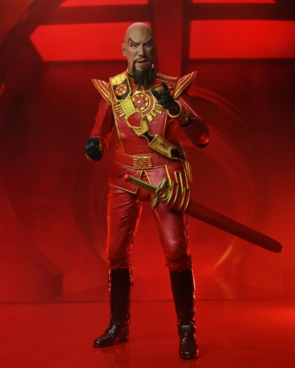 King Features Flash Gordon Ultimate Ming the Merciless Figure (Red Military Outfit) - Ginga Toys