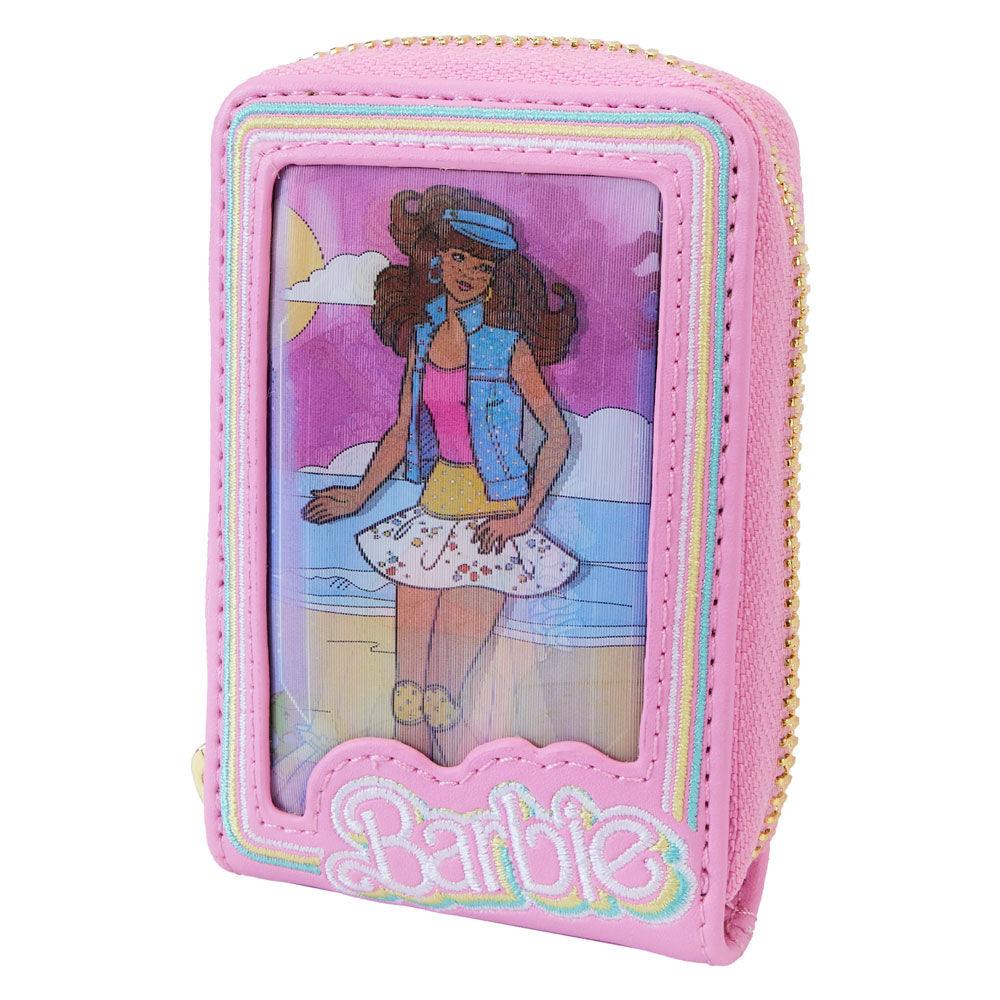 Loungefly Barbie™ 65th Anniversary Doll Box Triple Lenticular Zip Around Wallet - Ginga Toys