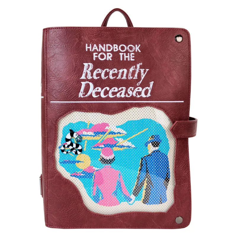 Loungefly Beetlejuice Handbook For The Recently Deceased Pin Trader Backpack - Ginga Toys