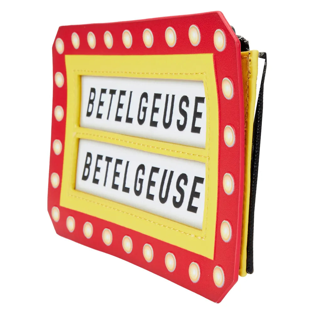 Loungefly Beetlejuice Here Lies Betelgeuse Marquee Glow Large Card Holder - Ginga Toys