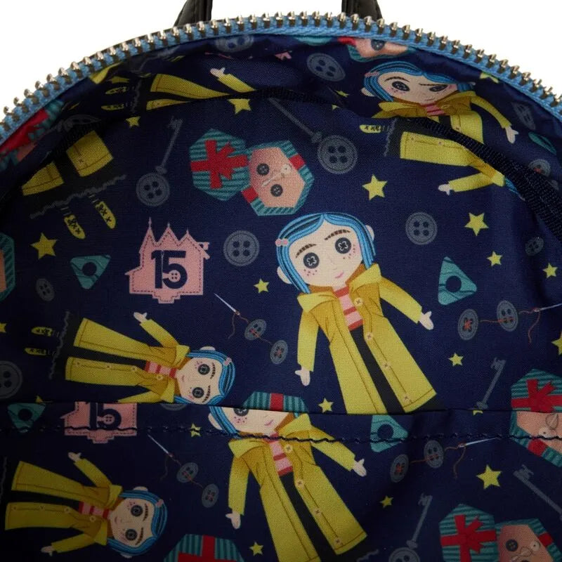 Loungefly Coraline 15th Anniversary Laika Doll Metallic Cosplay Mini Backpack - Ginga Toys