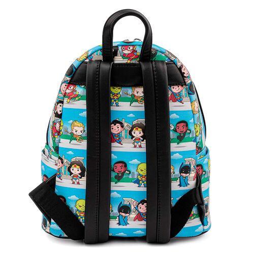 Loungefly DC Comics Superheroes Chibi Lineup Mini Backpack - Loungefly - Ginga Toys