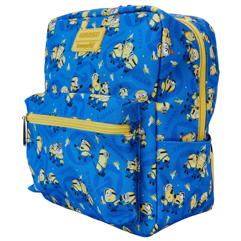 Loungefly Despicable Me Minions All-Over Print Nylon Square Mini Backpack - Ginga Toys